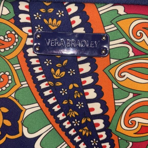 Vera Bradley Venetian Paisley Retired Print Tablet Case Makeup Bag Pouch NWOT - Picture 3 of 6